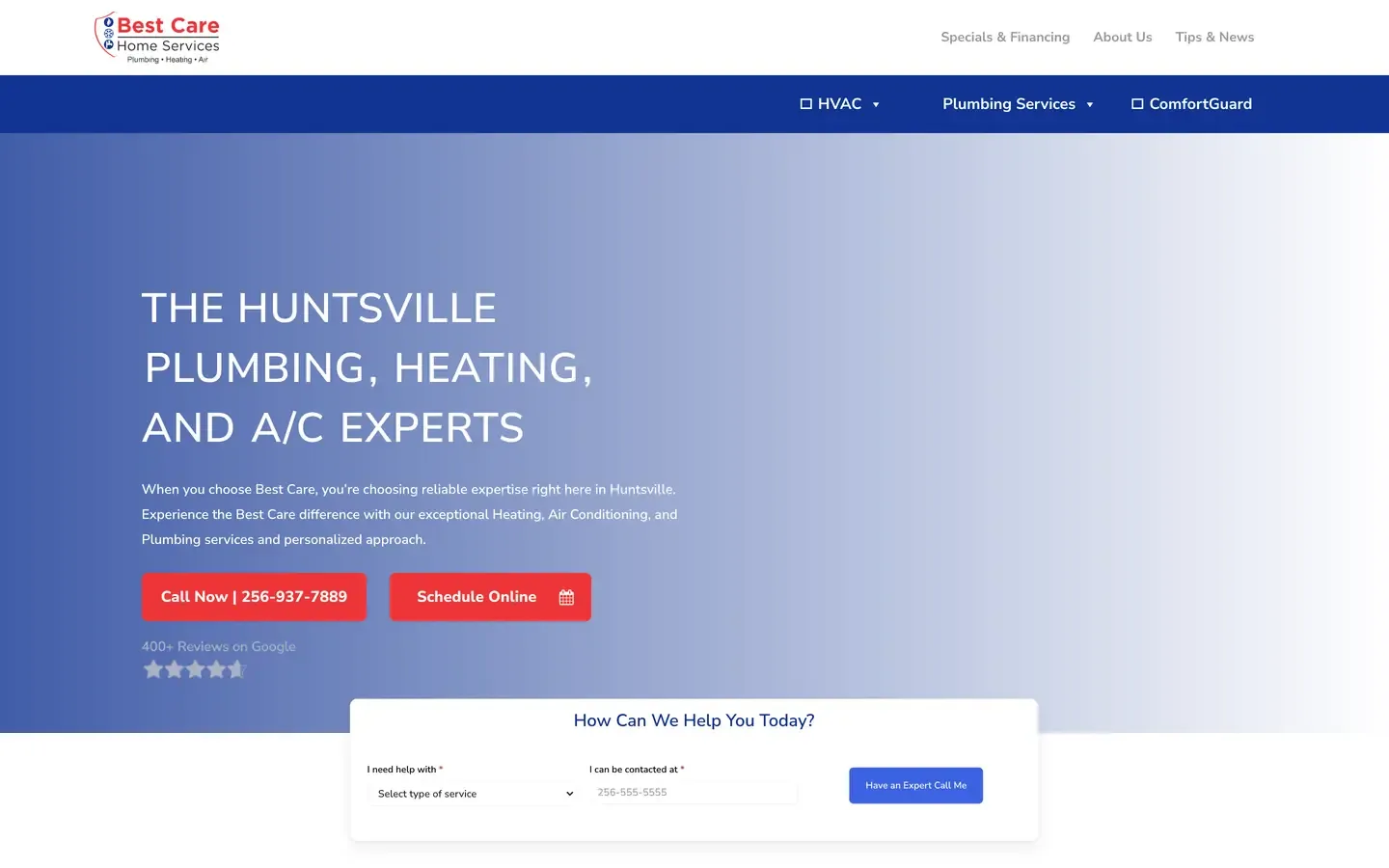 The Best Care Home Services website as it was, archived October 6, 2024